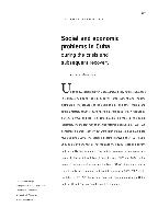 Social and economic problems in Cuba during the crisis and subsequent recovery