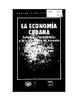 La economía cubana: reformas estructurales y desempeño en los noventa