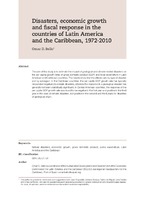 Disasters, economic growth and fiscal response in the countries of Latin America and the Caribbean, 1972-2010