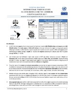Statistical Bulletin: International Trade in Goods in Latin America and the Caribbean - fourth quarter 2017 - 30