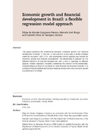 Economic growth and financial development in Brazil: a flexible regression model approach