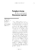 Fortalecimiento de la cooperación financiera regional