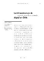 La infraestructura de soporte para la economía digital en Chile