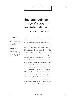 Sectoral regimes, productivity and international competitiveness