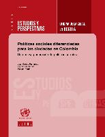 Políticas sociales diferenciadas para las ciudades en Colombia: una nueva generación de políticas sociales