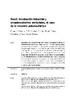 Brasil: localización industrial y encadenamientos sectoriales, el caso de la industria automovilística