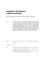 Inequality in Latin America: a global measurement