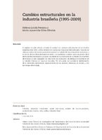 Cambios estructurales en la industria brasileña (1995-2009)