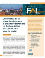 Gobernanza de la infraestructura para el desarrollo sostenible en América Latina y el Caribe: una apuesta inicial