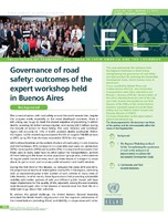 Governance of road safety: outcomes of the expert workshop held in Buenos Aires
