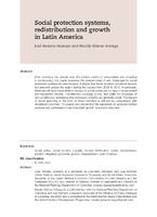 Social protection systems, redistribution and growth in Latin America