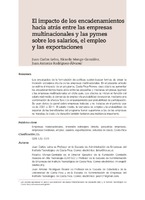 El impacto de los encadenamientos hacia atrás entre las empresas multinacionales y las pymes sobre los salarios, el empleo y las exportaciones