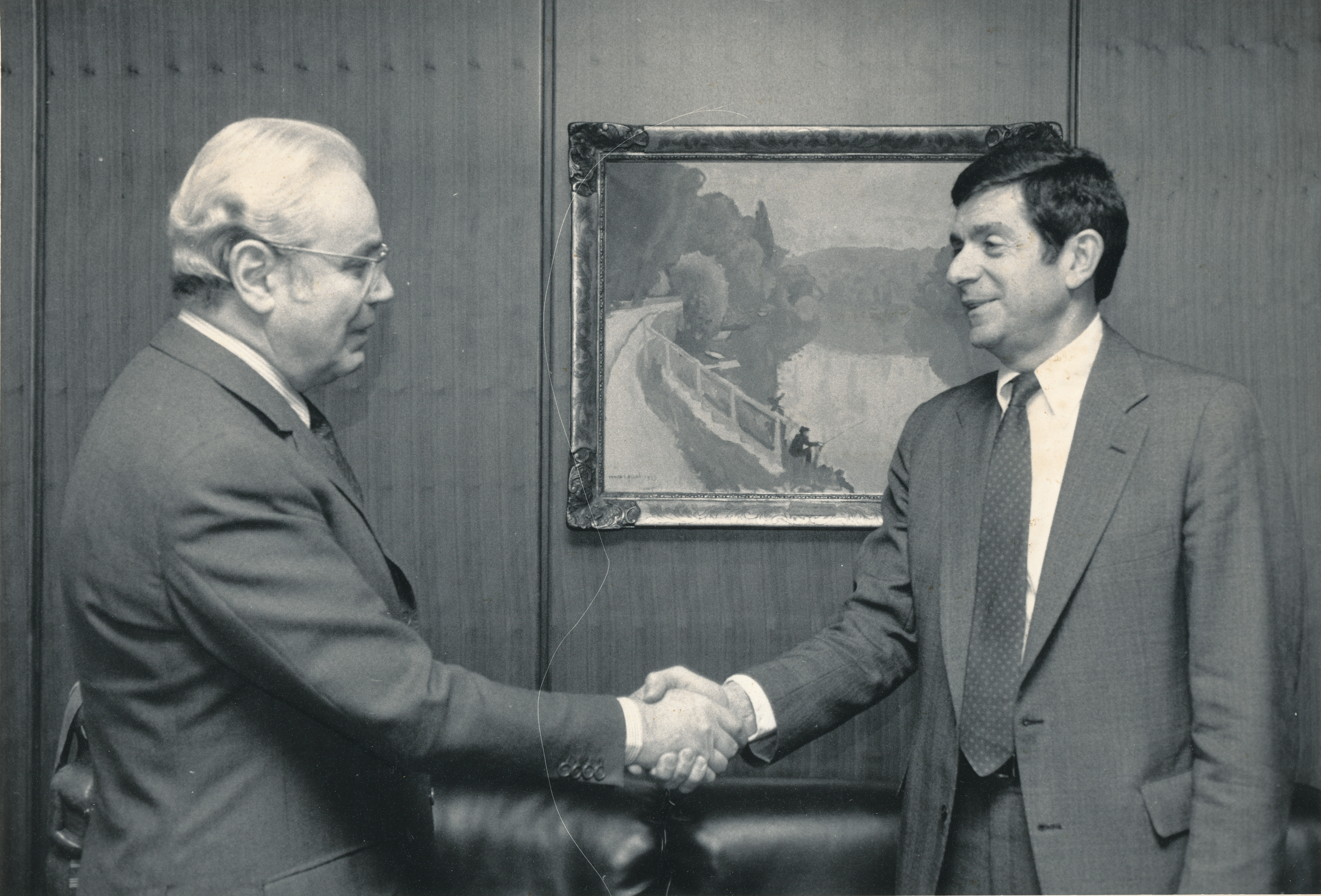 Secretario Ejecutivo de la CEPAL, Gert Rosenthal se reúne con el Secretario General de la ONU, Javier Pérez de Cuellar