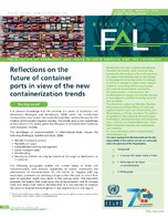 Reflections On The Future Of Container Ports In View Of The