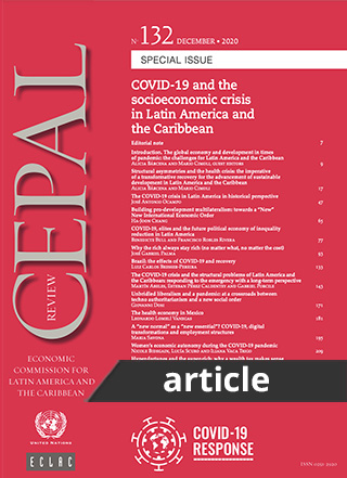 The COVID-19 crisis and the structural problems of Latin America and the Caribbean: responding to the emergency with a long-term perspective