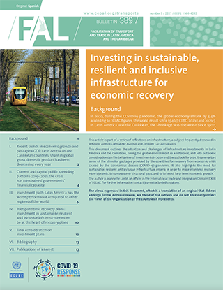 Investing in sustainable, resilient and inclusive infrastructure for economic recovery