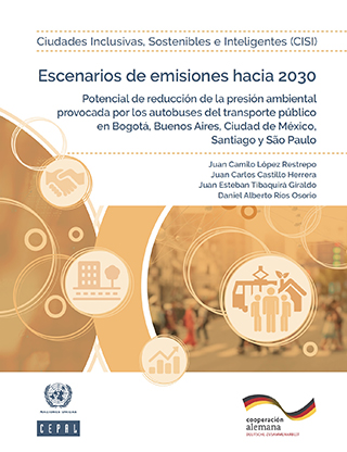 Escenarios de emisiones hacia 2030: potencial de reducción de la presión ambiental provocada por los autobuses del transporte público en Bogotá, Buenos Aires, Ciudad de México, Santiago y São Paulo