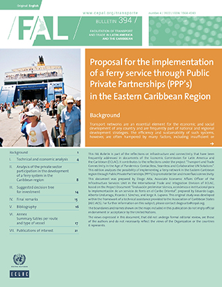 Proposal for the implementation of a ferry service through Public Private Partnerships (PPP’s) in the Eastern Caribbean Region