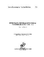 Democracia Reformas Economicas Y Gobernabilidad En Bolivia Digital Repository Economic Commission For Latin America And The Caribbean