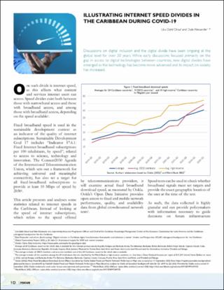 Illustrating Internet Speed Divides in the Caribbean During COVID-19