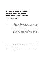 Disyuntivas macroeconómicas y vulnerabilidades externas del desarrollo humano en Nicaragua