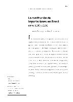 La sustitución de importaciones en Brasil entre 1995 y 2000