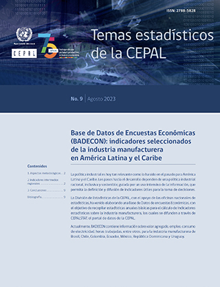 Base de Datos de Encuestas Económicas (BADECON): indicadores seleccionados de la industria manufacturera en América Latina y el Caribe