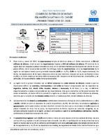 Boletín estadístico de comercio exterior de bienes en América Latina y el Caribe. Primer trimestre 2020 (Nro. 39)