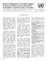 Carta Circular de la Red de Cooperación en la Gestión Integral de Recursos Hídricos para el Desarrollo Sustentable en América Latina y el Caribe N° 51