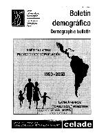 América Latina: proyecciones de población, 1950-2025 = Latin America: population projection, 1950-2025