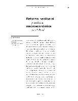 Reforma neoliberal y política macroeconómica en el Perú