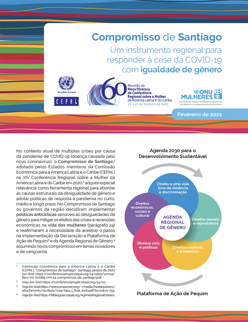 Compromisso de Santiago: Um instrumento regional para responder à crise da COVID-19 com igualdade de gênero