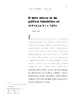 El lento retorno de las políticas industriales en América Latina y el Caribe