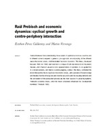 Raúl Prebisch and economic dynamics: cyclical growth and centre-periphery interaction