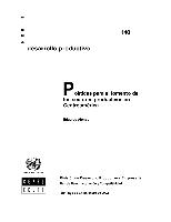 Políticas para el fomento de los sectores productivos en Centroamérica