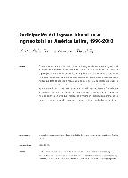 Participación del ingreso laboral en el ingreso total en América Latina, 1990-2010