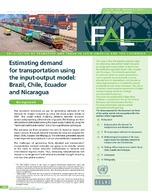 Estimating demand for transportation using the input-output model: Brazil, Chile, Ecuador and Nicaragua