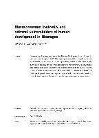 Macroeconomic trade-offs and external vulnerabilities of human development in Nicaragua