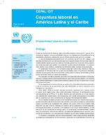 Coyuntura Laboral en América Latina y el Caribe: productividad laboral y distribución