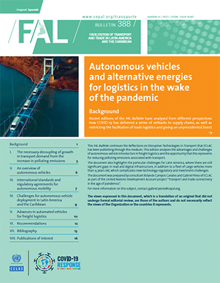 Autonomous vehicles and alternative energies for logistics in the wake of the pandemic