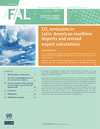 CO2 emissions in Latin American maritime imports and revised export calculations