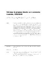 Patrones de progreso técnico en la economía brasileña, 1952-2008