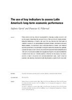The use of key indicators to assess Latin America’s long-term economic performance