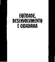 Eqüidade, desenvolvimento e cidadania