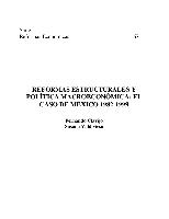 Reformas estructurales y política macroeconómica: el caso de México 1982-1999