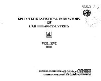 Selected statistical indicators of Caribbean countries, vol. XVI, 2003