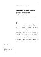 Desarrollo económico local y descentralización en América Latina