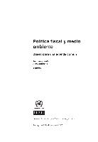 Política fiscal y medio ambiente: bases para una agenda común