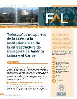 Treinta años de aportes de la CEPAL a la institucionalidad de la infraestructura de transporte de América Latina y el Caribe