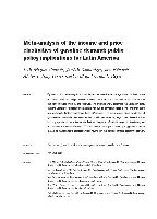 Meta-analysis of the income and price elasticities of gasoline demand: public policy implications for Latin America